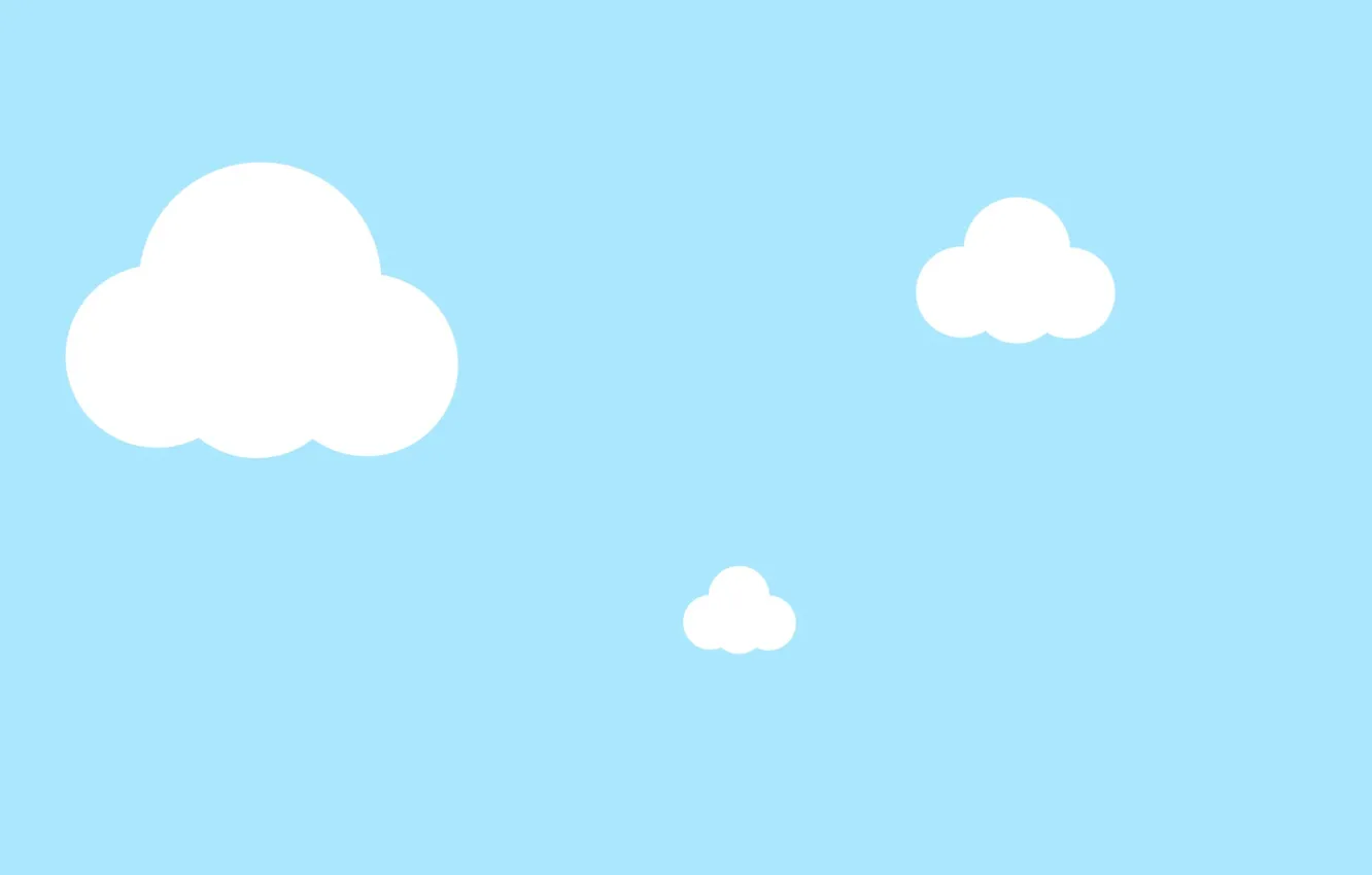 Фото обои небо, облака, минимализм, sky, minimalism, clouds, 2560x1440