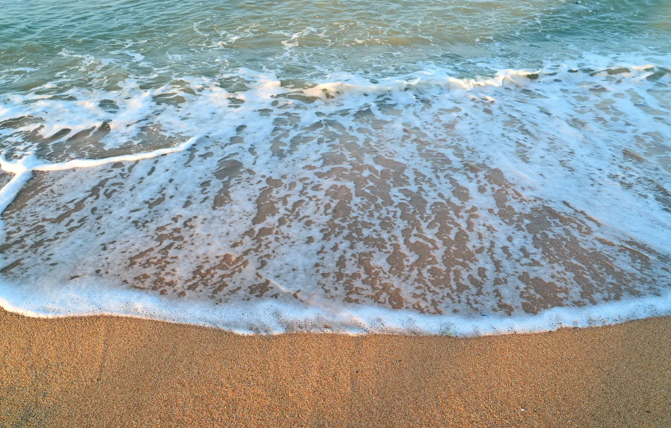Фото обои песок, море, волны, пляж, лето, summer, beach, sea