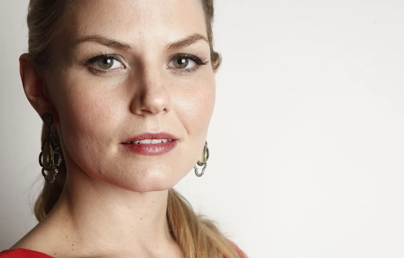Фото обои взгляд, улыбка, портрет, макияж, актриса, Jennifer Morrison, Дженнифер Моррисон, hair