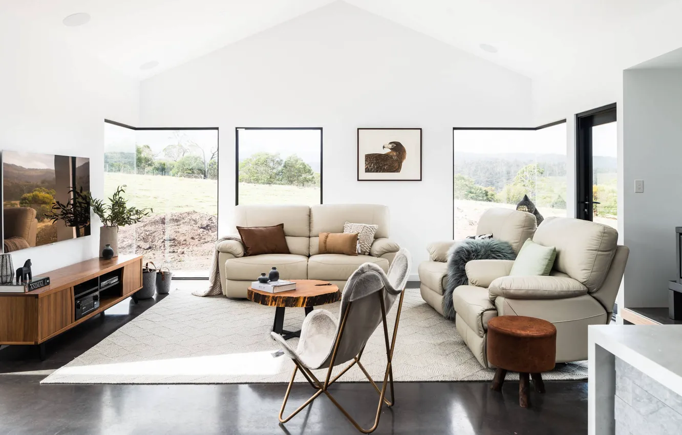 Фото обои дизайн, стиль, интерьер, камин, гостиная, Tasmania, Тасмания, by Lydia Maskiell Interiors