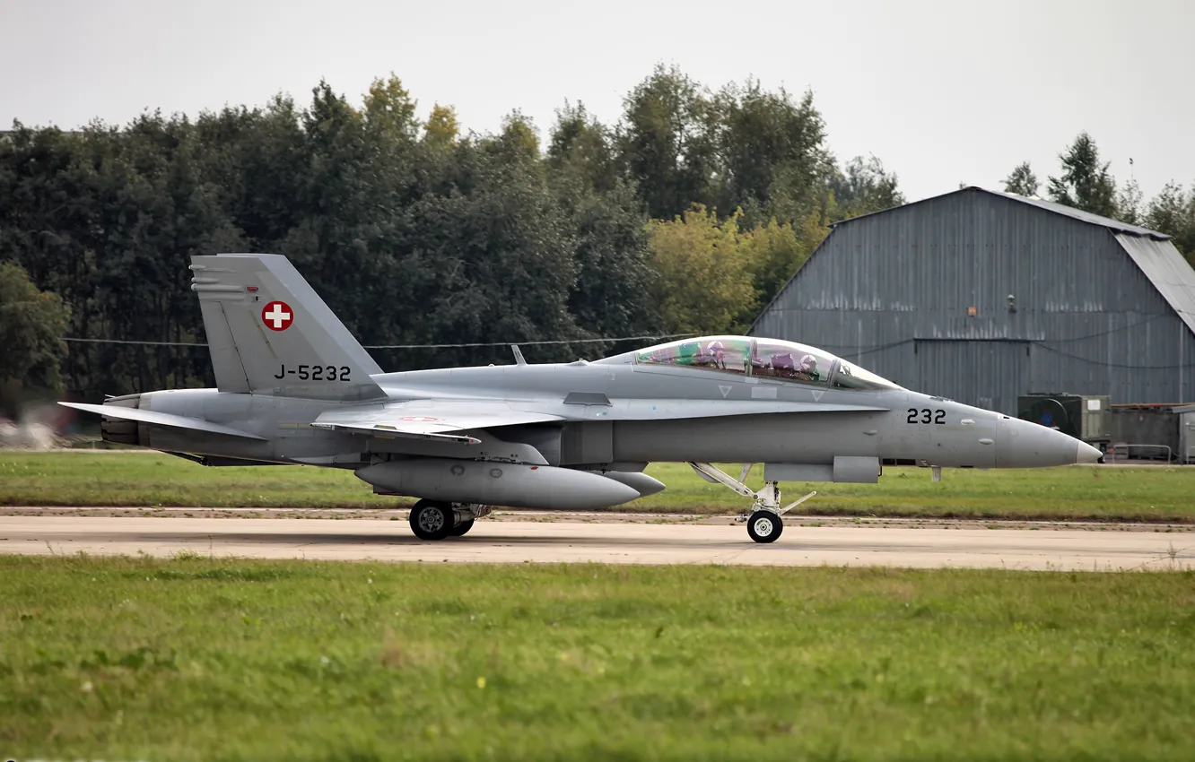 Фото обои McDonnell Douglas F/A-18 Hornet, MAKS 2013, МАКС 2013, Военно воздушные силы Швейцарии
