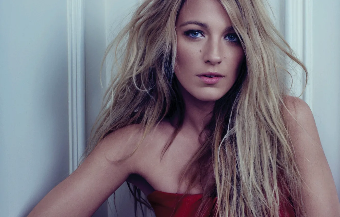 Фото обои портрет, актриса, блондинка, Blake Lively