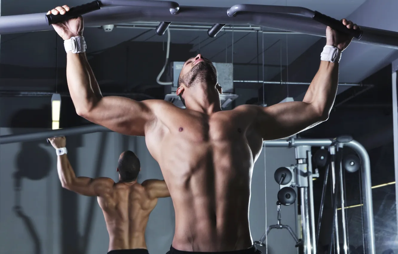 Фото обои muscle, мышцы, тренировка, атлет, турник, воркаут, workout, gym