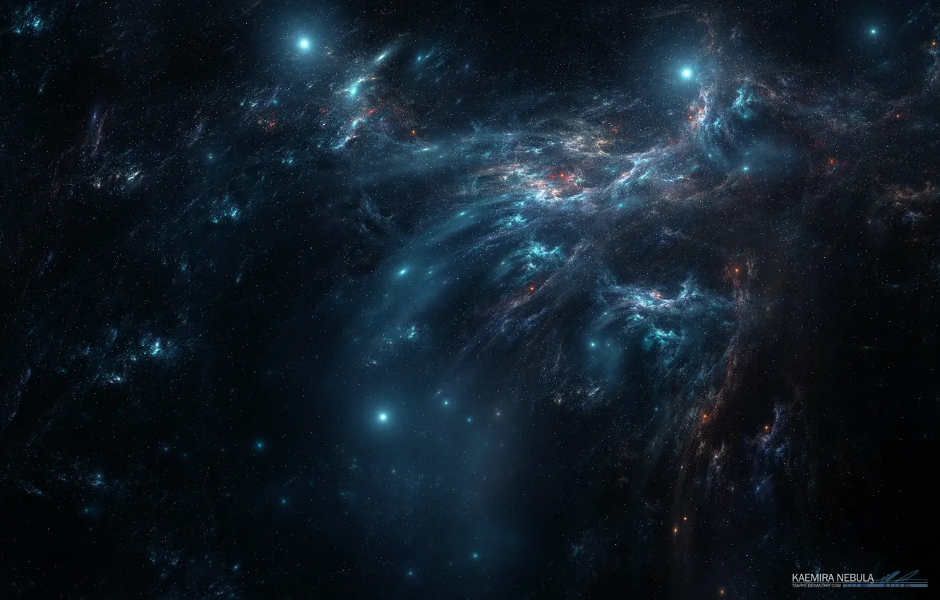 Фото обои космос, звезды, nebula