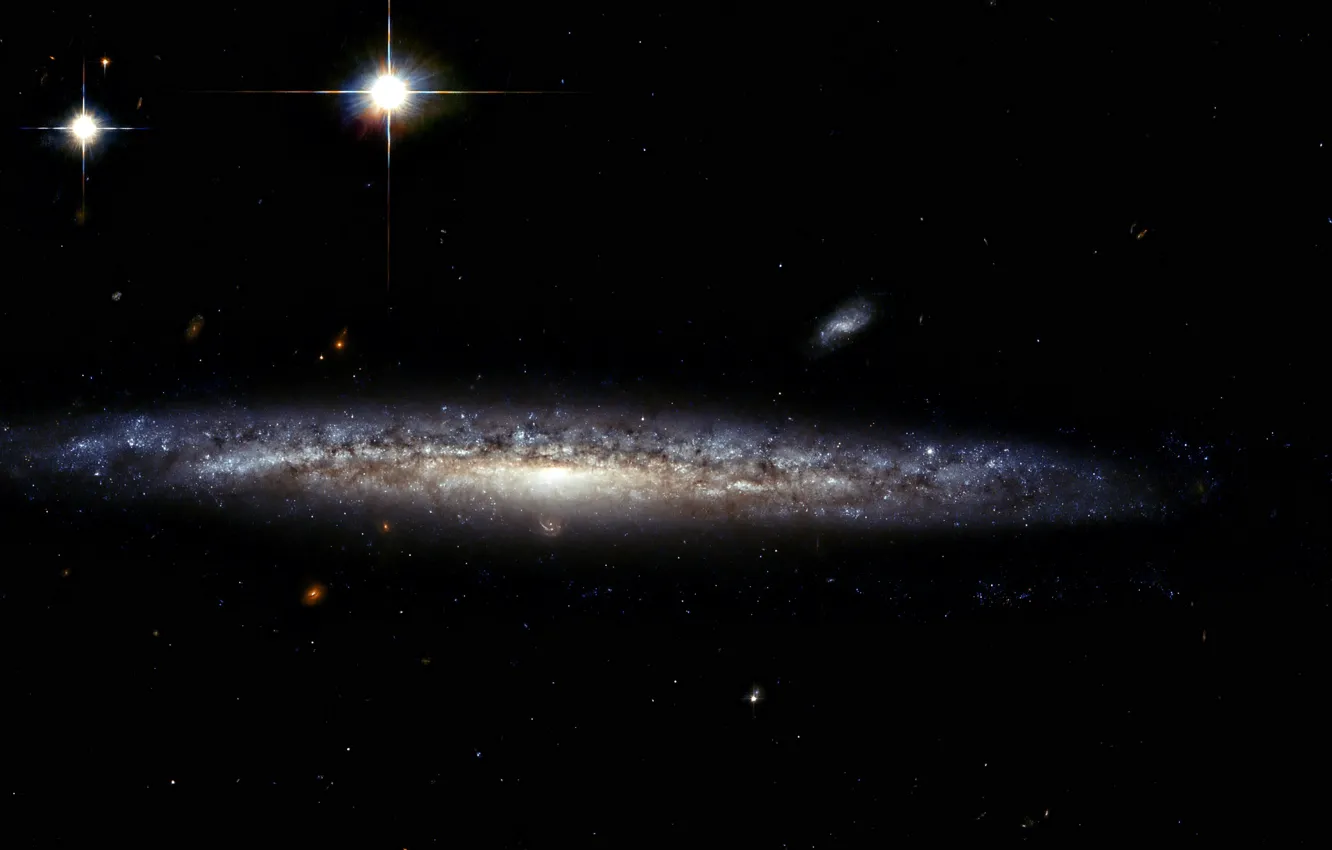 Фото обои Spiral galaxy, Advanced Camera for Surveys, Calcium-rich supernovae, Constellation Boötes, Supernova SN 2003dr, NGC 5714