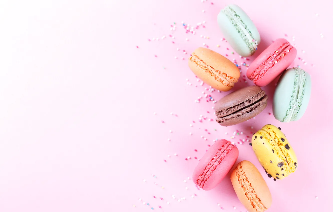Фото обои печенье, пирожное, десерт, color, macaron