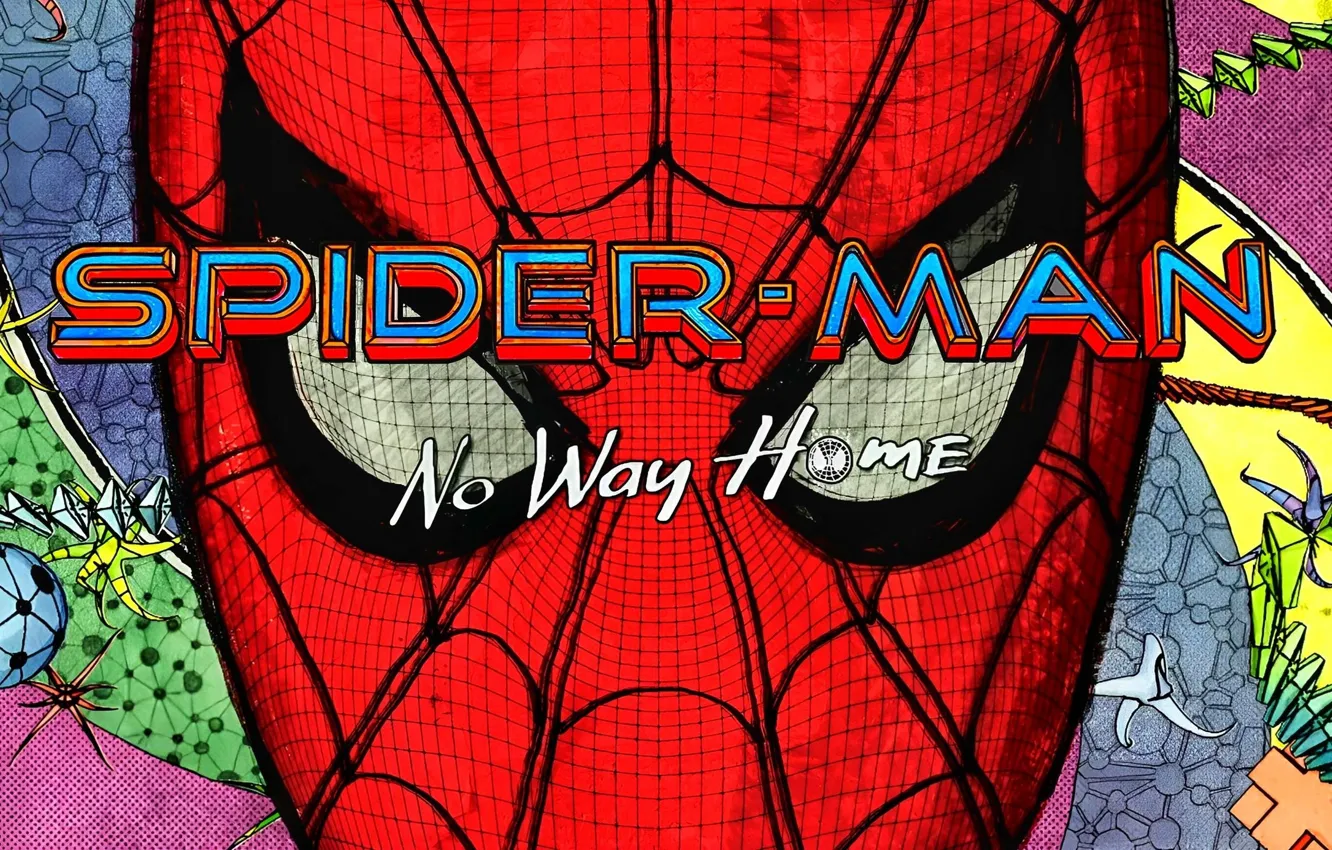 Фото обои wallpaper, mask, Spiderman, hd, Spiderman no way home