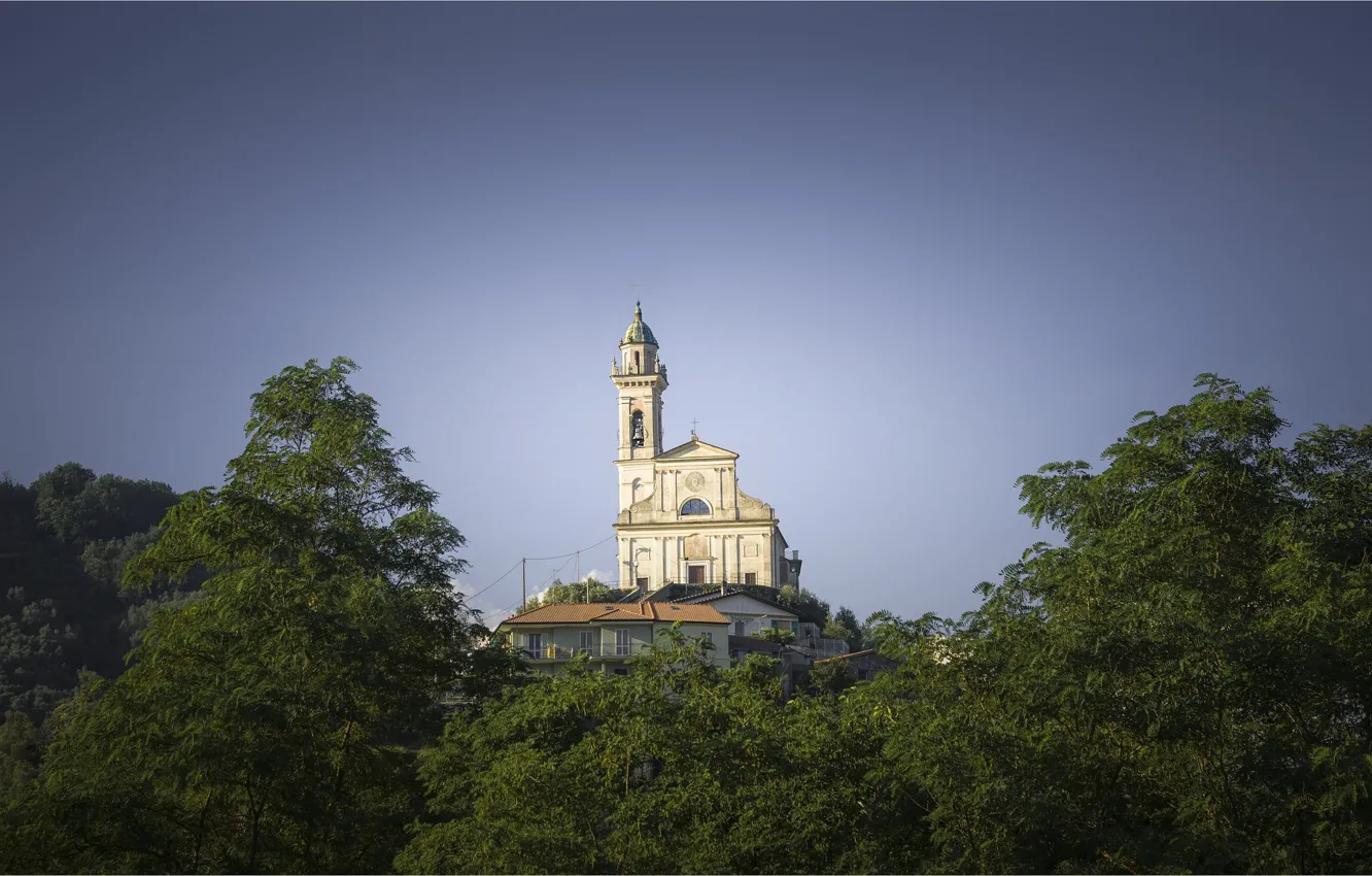 Фото обои Италия, Лигурия, Chiesa San Pietro Sturla