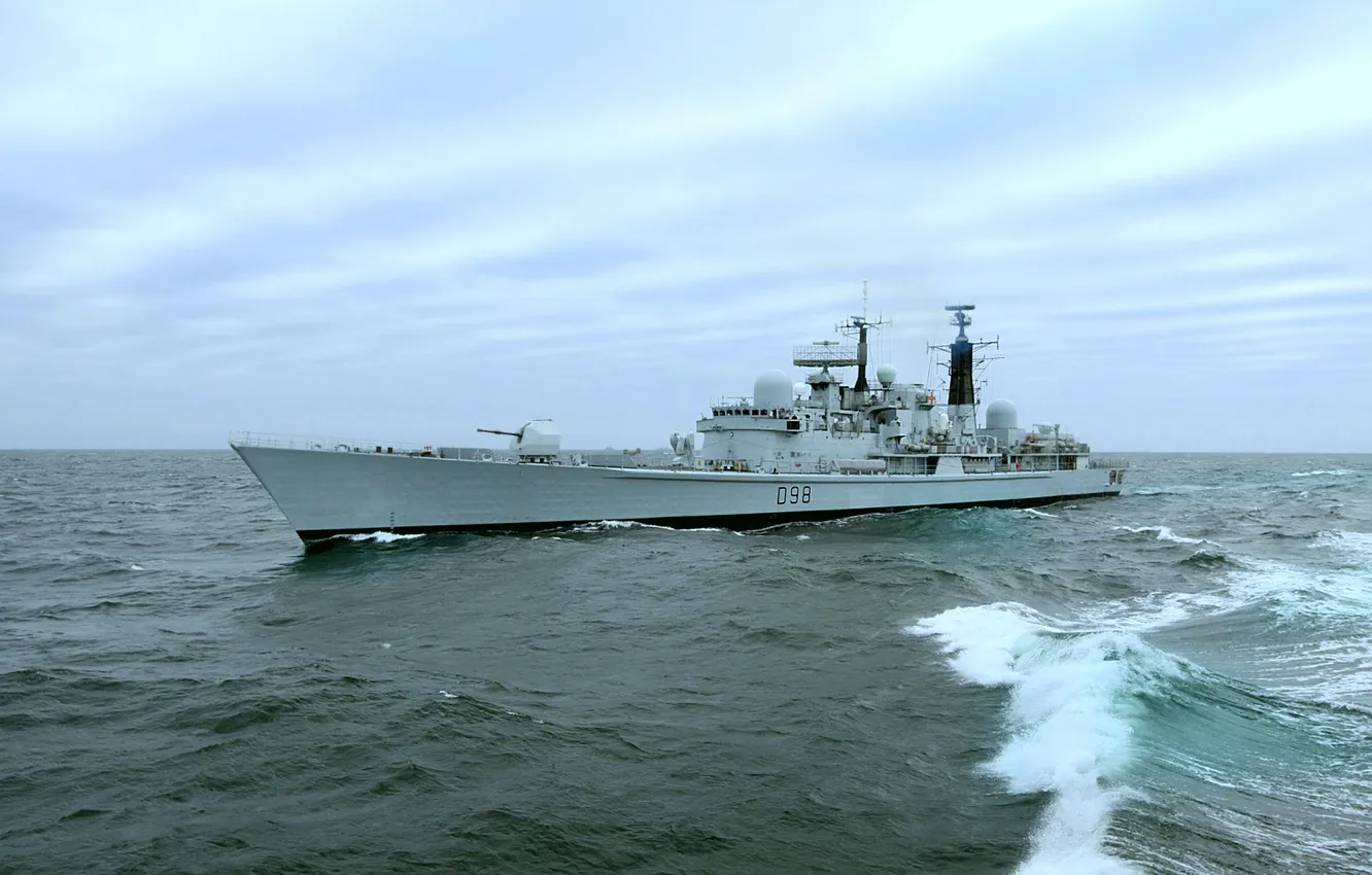 Фото обои Великобритания, эсминец, Королевский Флот, HMS York, D98