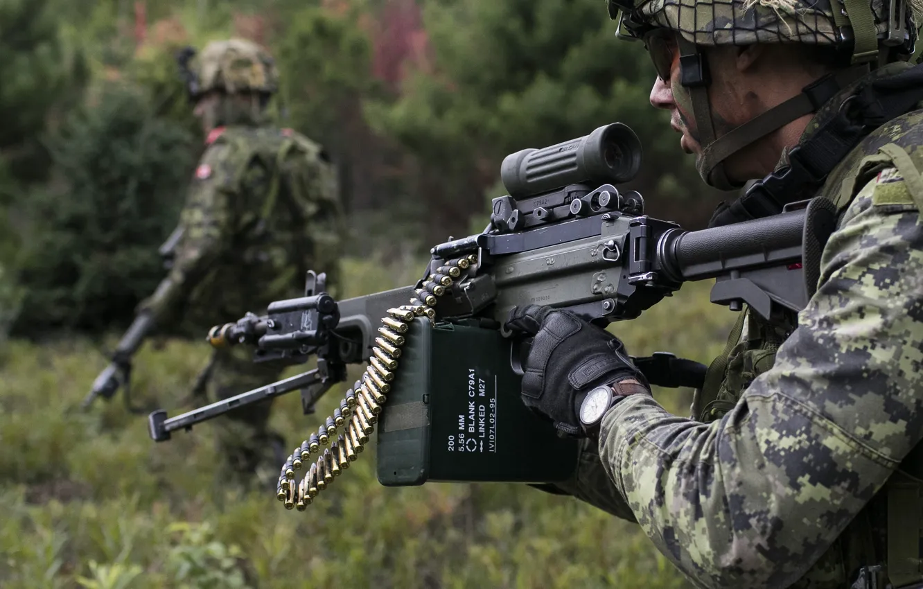 Фото обои оружие, солдат, Canadian Army