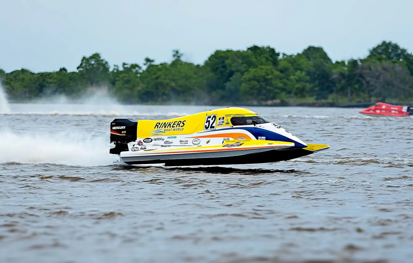 Фото обои гонка, лодка, скорость