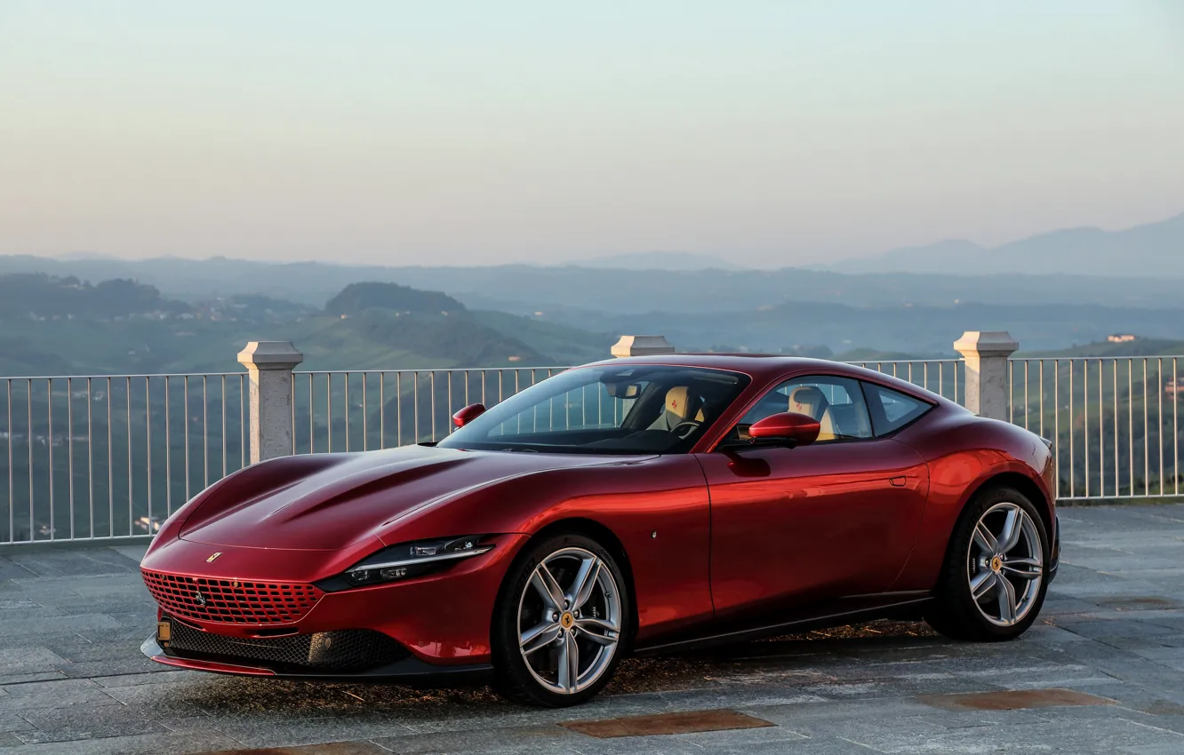 Фото обои купе, Ferrari, Roma, 2020, двухдверное, F169