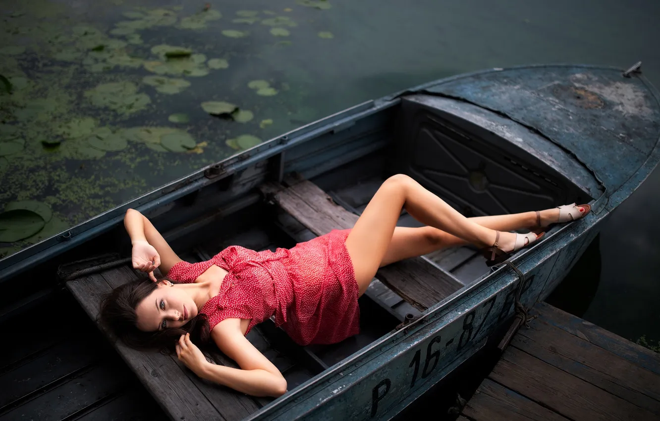 Фото обои девушка, милая, модель, брюнетка, Обои, красивая, Sexy, Босоножки