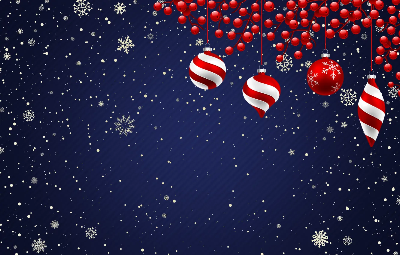 Фото обои Минимализм, Снег, Рождество, Снежинки, Фон, Новый год, Праздник, Christmas