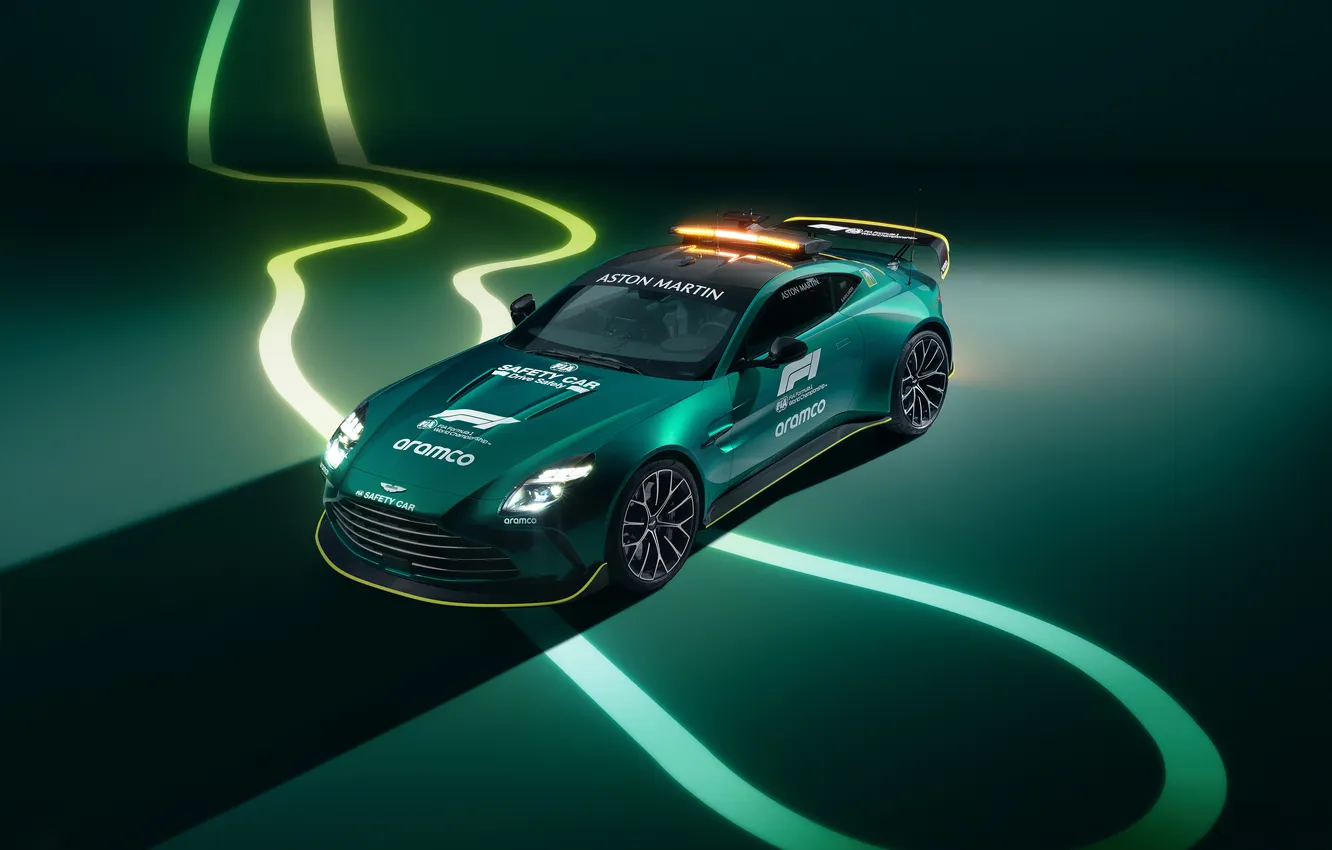 Фото обои Aston Martin, Vantage, Safety Car, 2024, Aston Martin Vantage F1