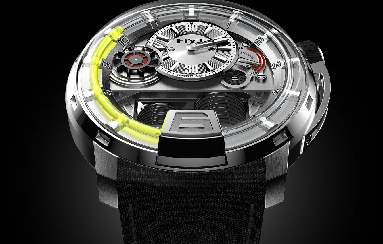 Фото обои часы, Watch, HYT, UNLEASHES A MASTERPIECE, WITH THE H1 WATCH