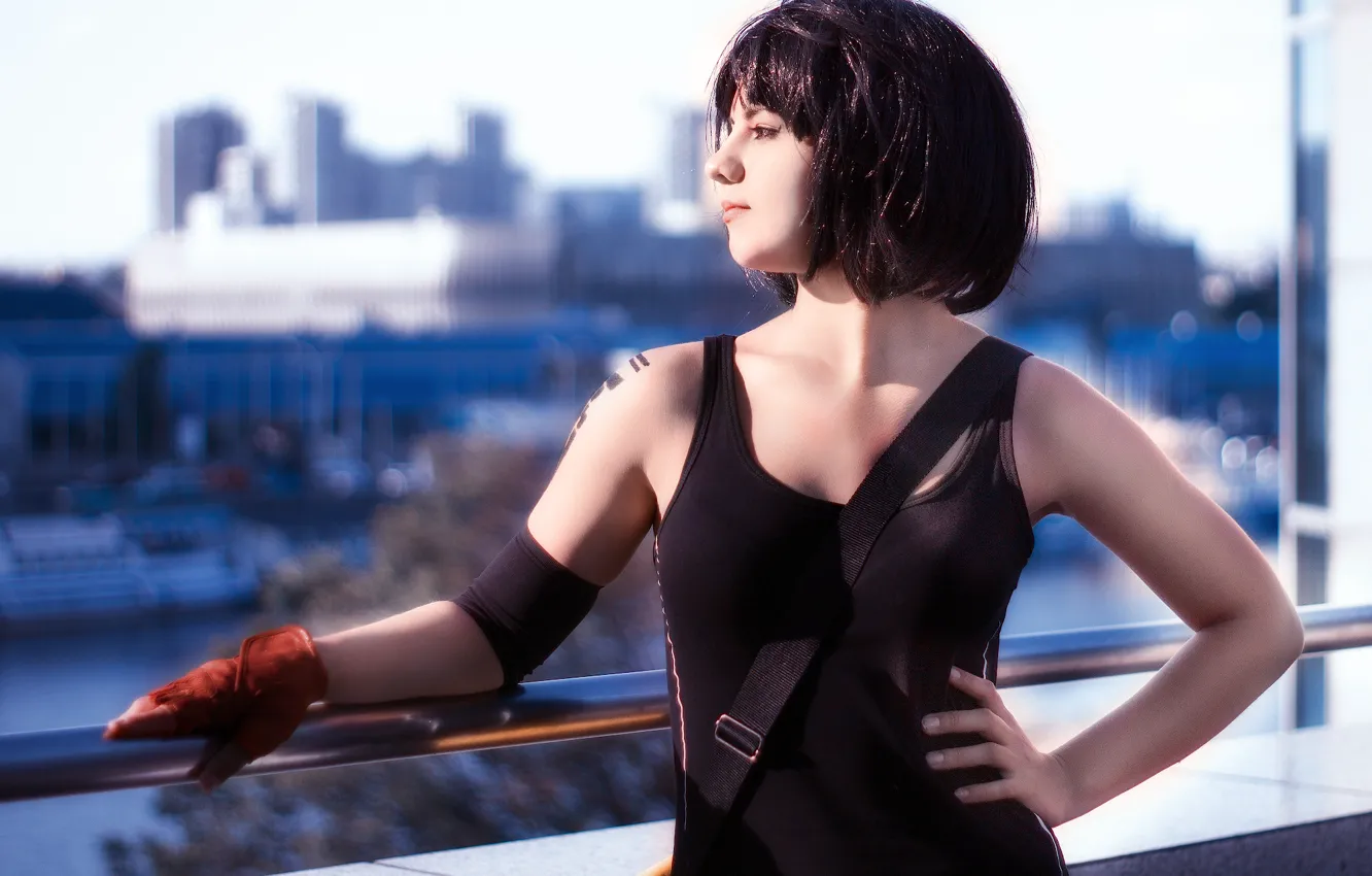 Фото обои девушка, cosplay, Mirrors Edge