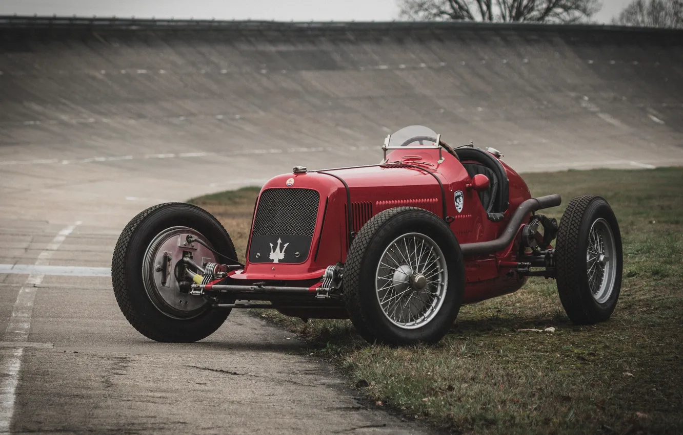 Фото обои ретро, Maserati, классика, 8CM