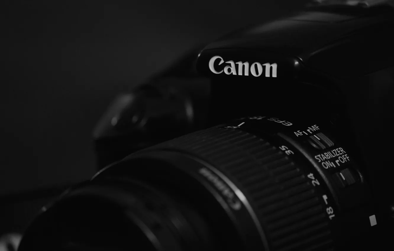 Фото обои black, canon, camera, camera lens, black camera, 1100d