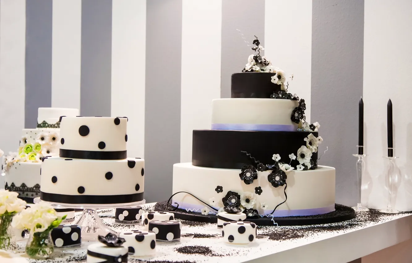 Фото обои цветы, торт, украшение, пирожное, десерт
