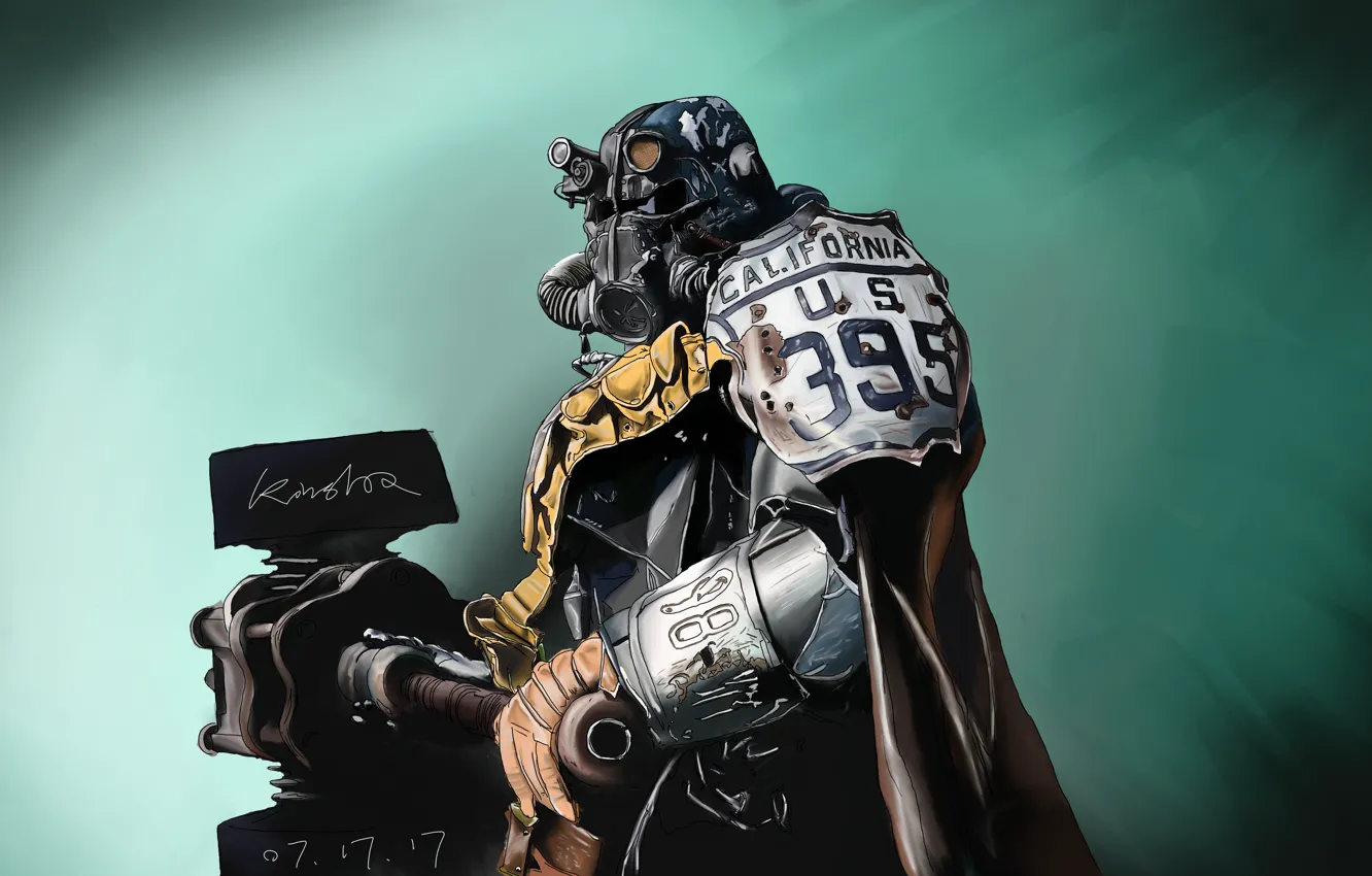 Фото обои Шлем, Fallout, Art, Bethesda Softworks, Bethesda, Братство, Bethesda Game Studios, Brotherhood of Steel