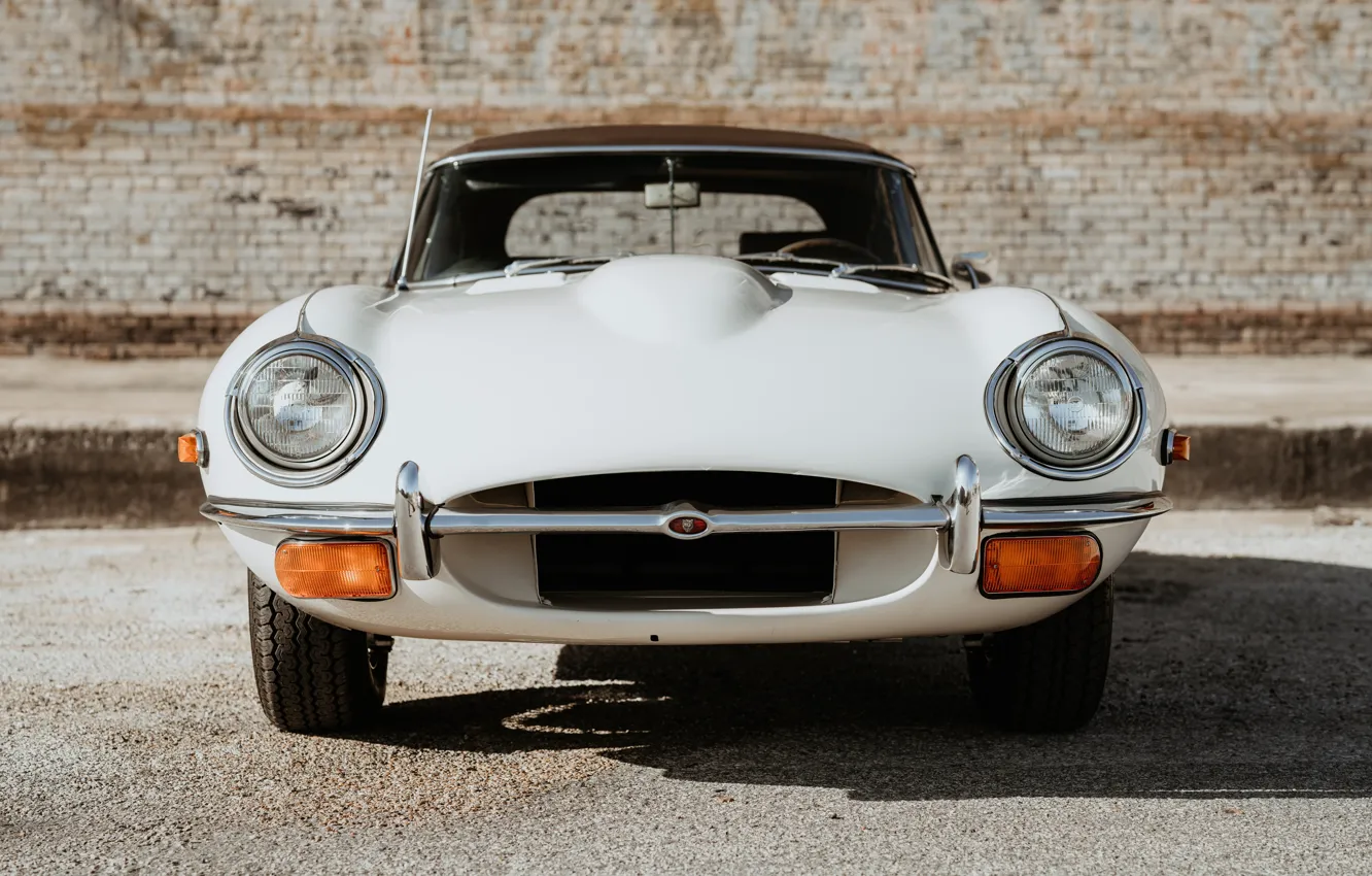 Фото обои Jaguar, 1969, E-Type, front, Jaguar E-Type