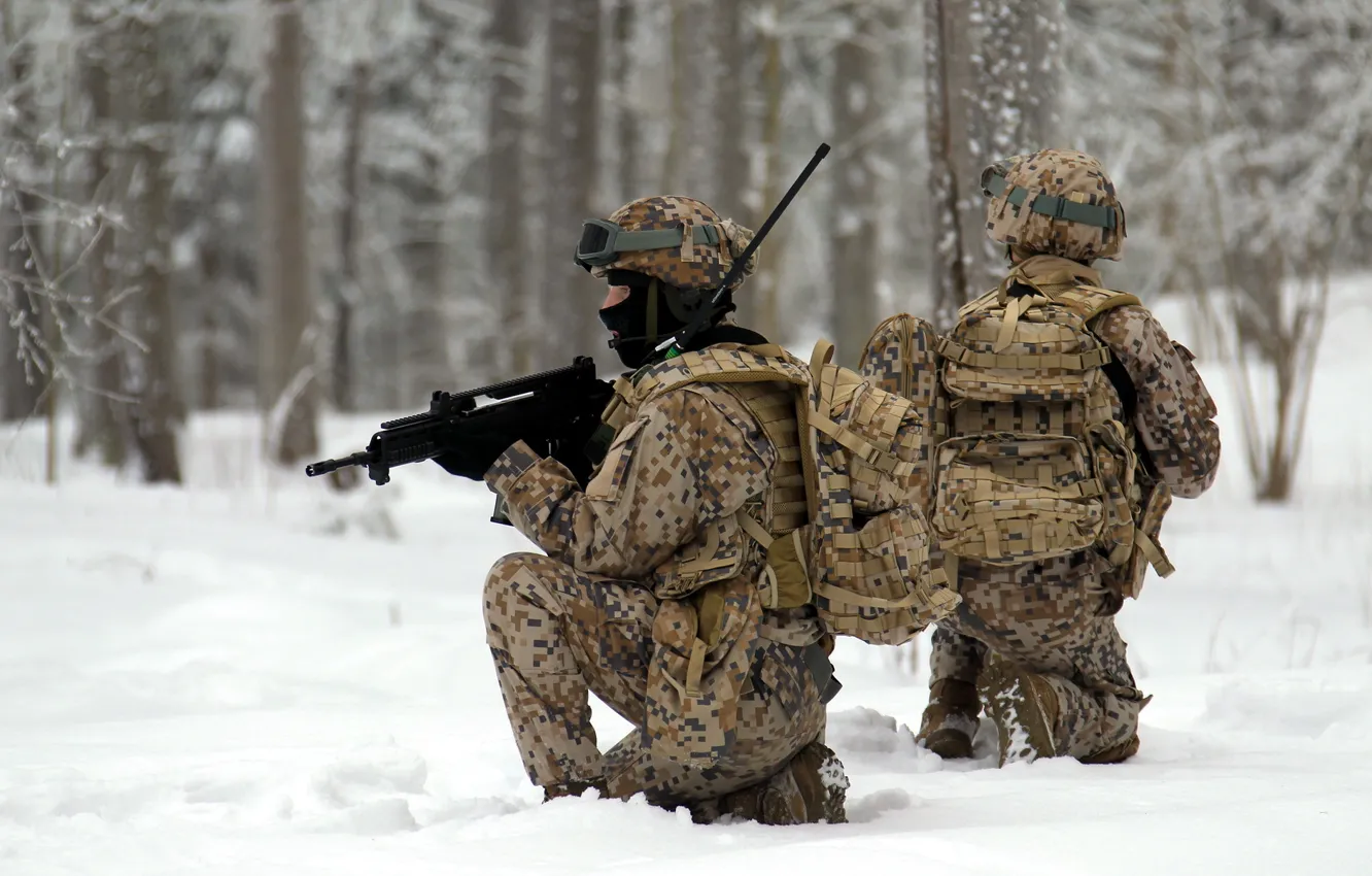 Фото обои оружие, солдаты, Latvian Army