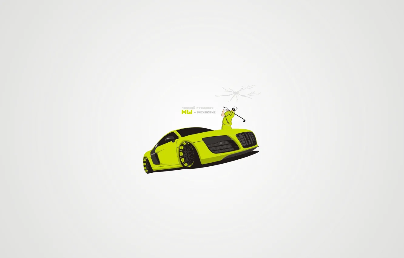 Фото обои Audi, vector, golf, tuning