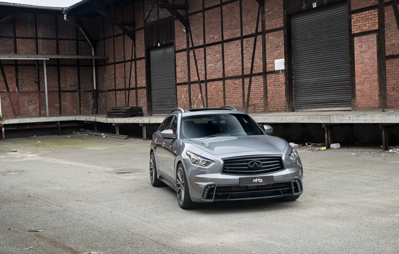 Фото обои Infiniti, Tuning, Gray, QX70