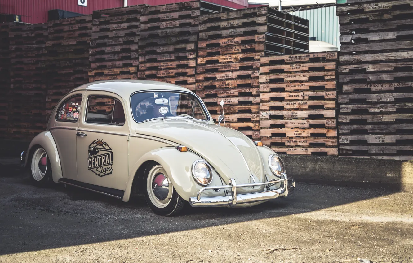 Фото обои Volkswagen, Old, Beetle, Stock