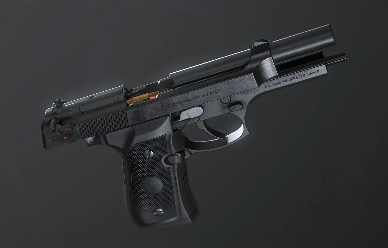 Фото обои Самозарядный пистолет, Pietro Beretta, Beretta M92FS