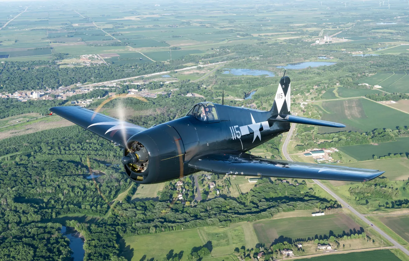 Фото обои fighter, airplane, aviation, Hellcat