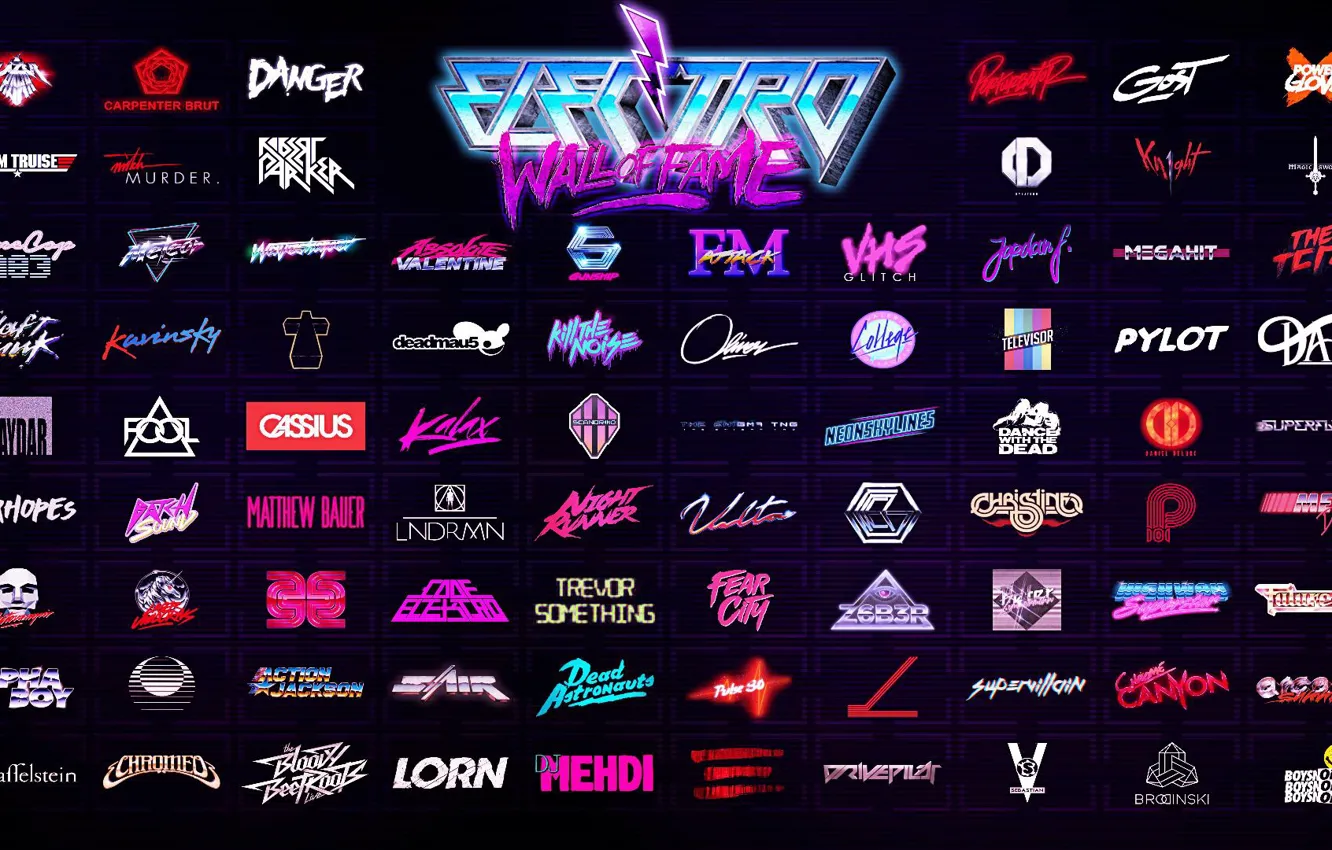 Фото обои группы, Retrowave, Synth pop, ретровейв