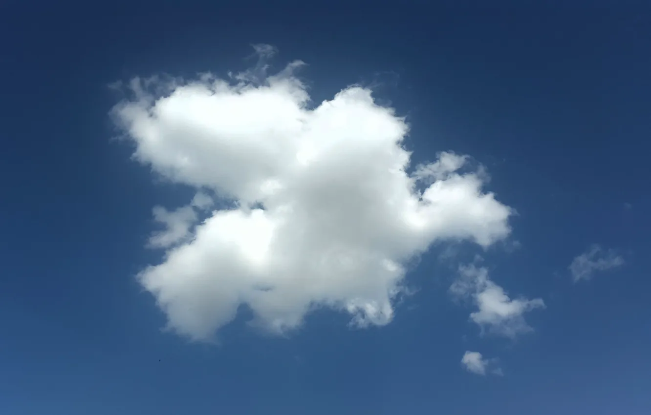 Фото обои небо, голубое, сердце, облако, sky, heart