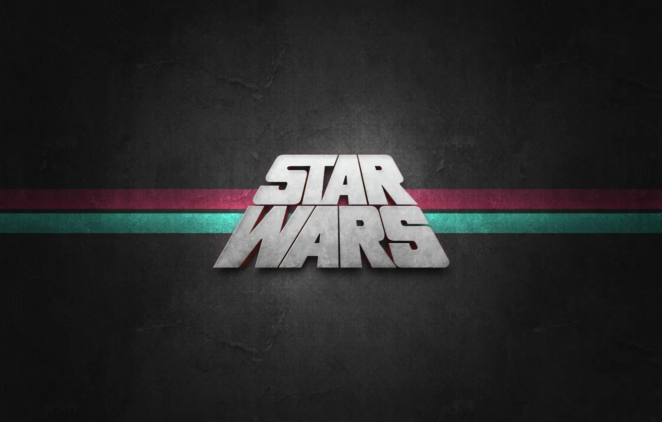 Фото обои Star Wars, Logo, background
