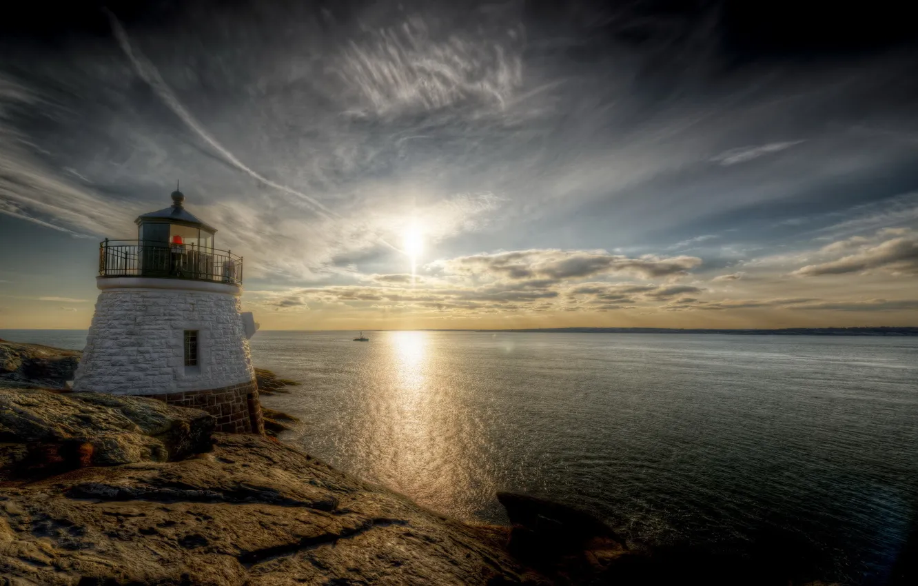 Фото обои United States, Newport, Rhode Island, Castle Hill Light