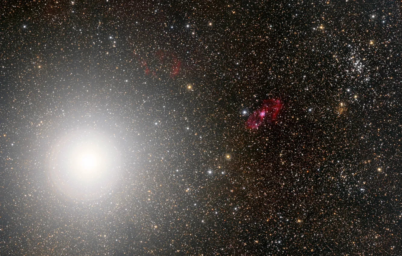 Фото обои space, stars, telescope