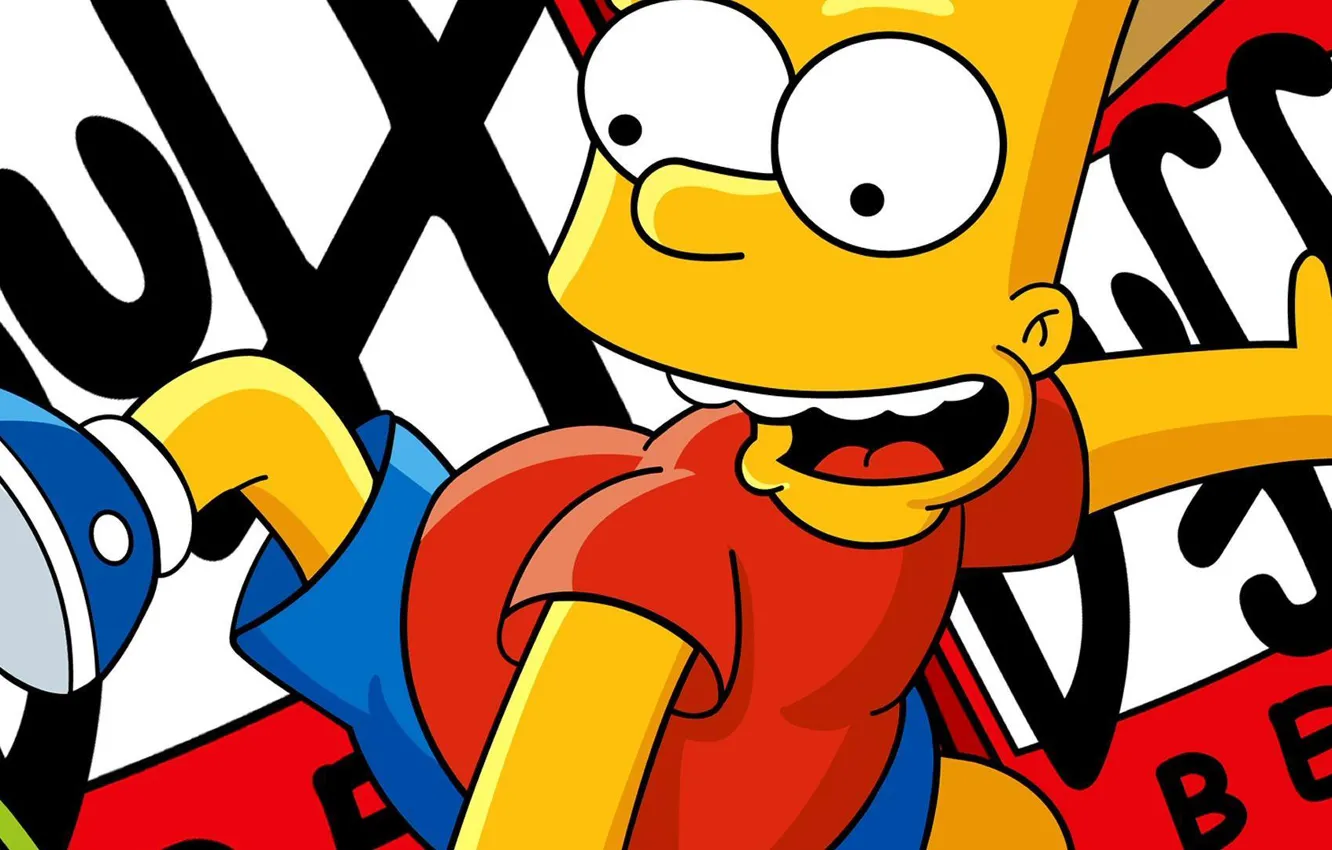 Фото обои мультфильмы, Барт, the simpsons