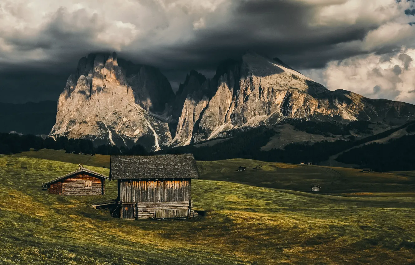 Фото обои landscape, Alpe di Siusi, South-Tyrol