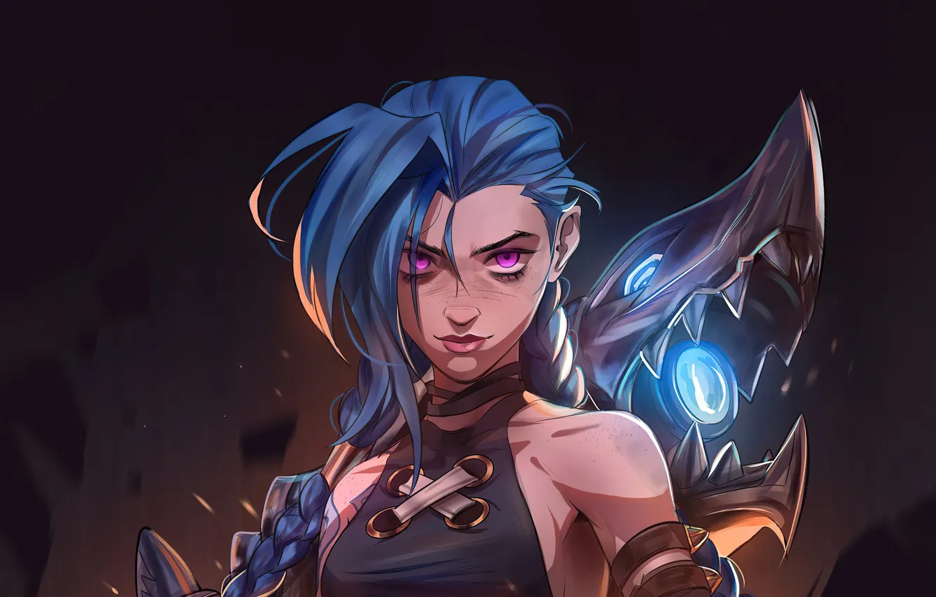 Фото обои character, games, league of legends, jinx