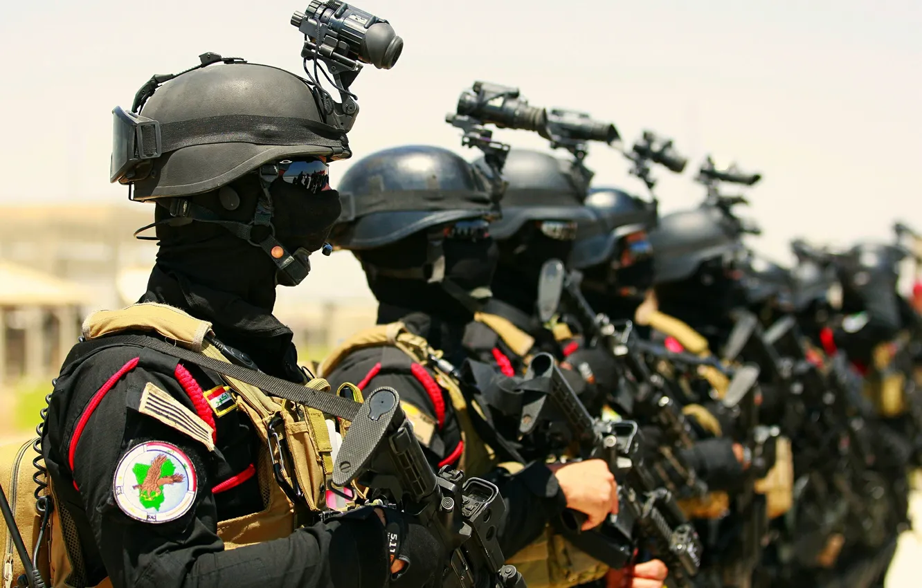 Фото обои оружие, армия, солдат, восток, Ирак, спезнац, ближний восток, арабы