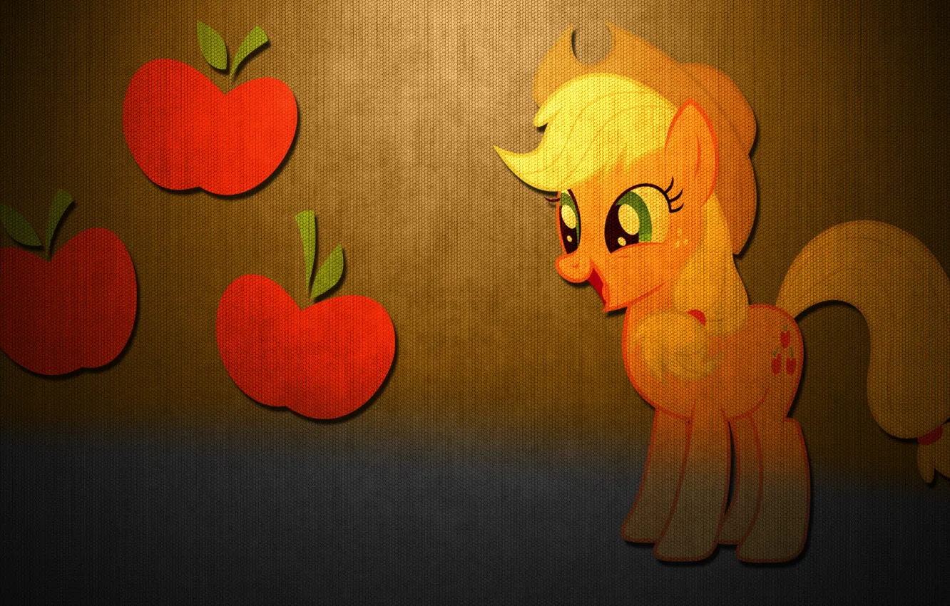 Фото обои carbon, applejack, my little pony, mlp