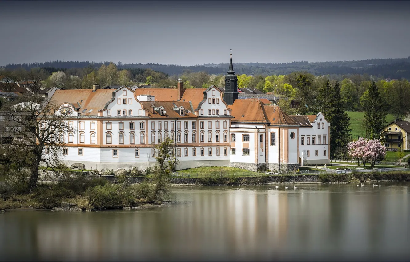 Фото обои Германия, Бавария, Germany, Neuhaus, Maria Ward Secondary school