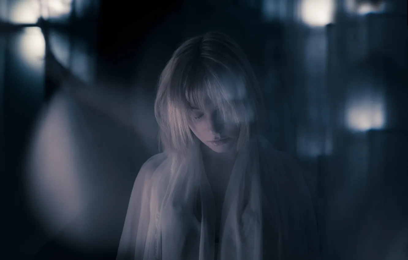 Фото обои блики, портрет, каре