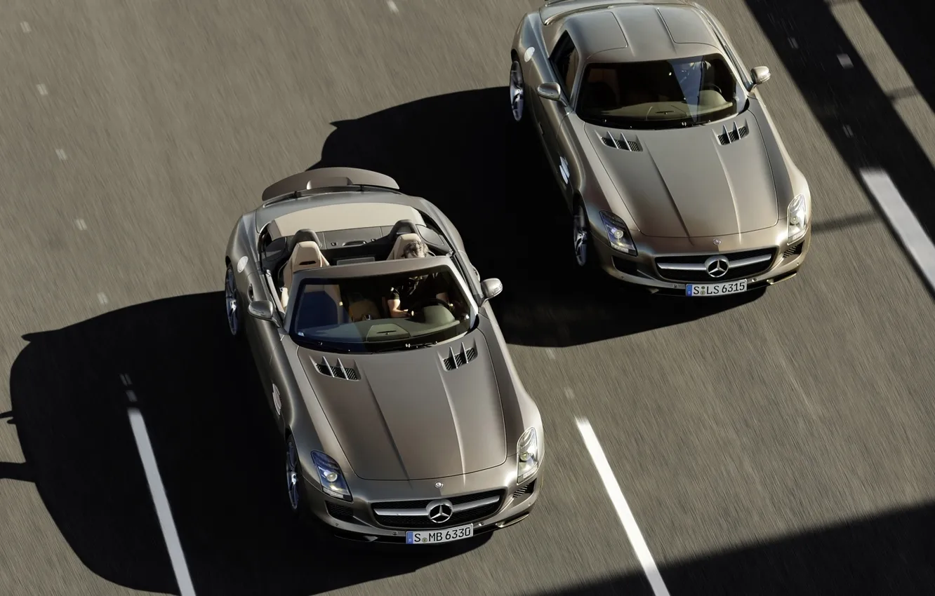 Фото обои авто, Roadster, mercedes, 2012, мерс, auto, benz, sls
