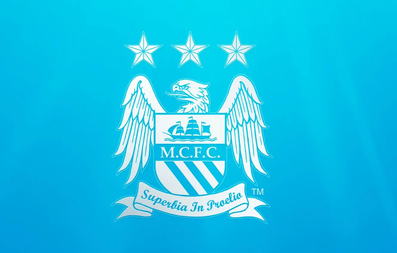 Фото обои wallpaper, sport, logo, football, Manchester City FC