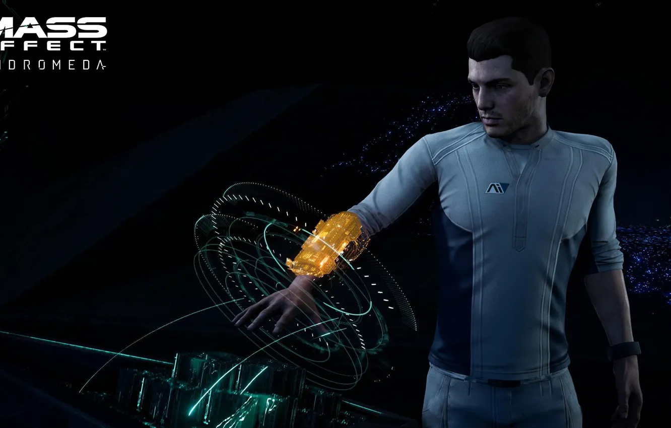 Фото обои game, Mass Effect, man, uniform, seifuku, Mass Effect: Andromeda