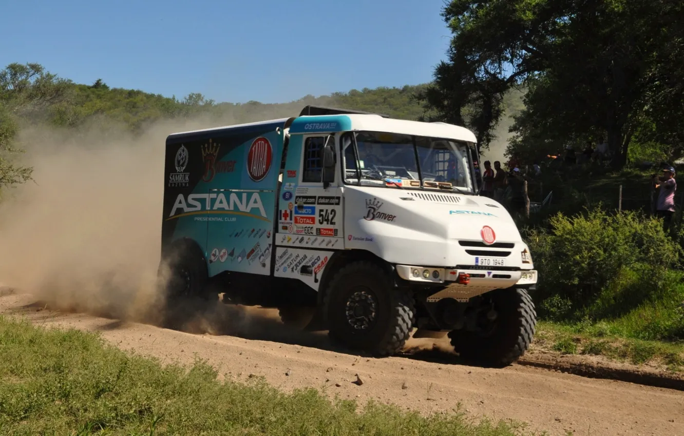 Фото обои Dakar, 2014, Tatra, 542, Astana Motorsport, Arthur, Ardavichus, Bonver Dakar Project