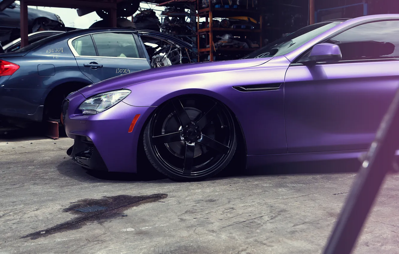 Фото обои BMW, диск, purple