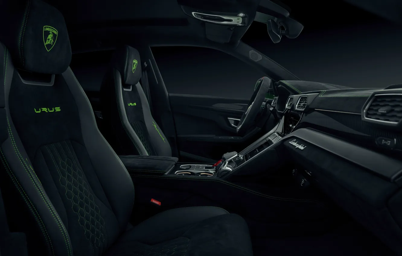 Фото обои Lamborghini, Urus, car interior, Novitec Lamborghini Urus Performante